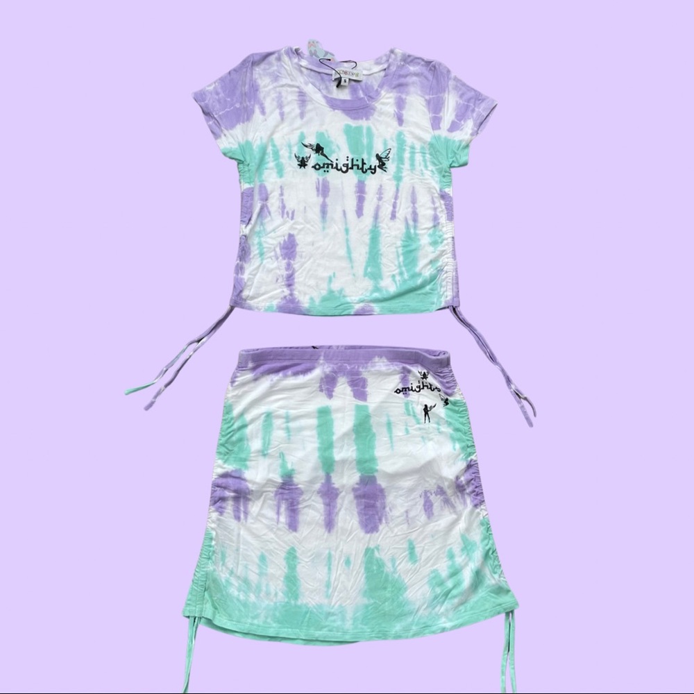 O-MIGHTY Fairyland Tie-Dye Drawstring Skirt Set - Picture 2 of 6